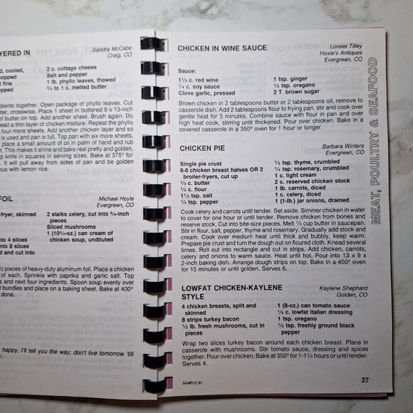 First Baptist Church Raleigh North Carolina Pastor Haskell 1994 Cook Book Recipe - Picture 6 of 10